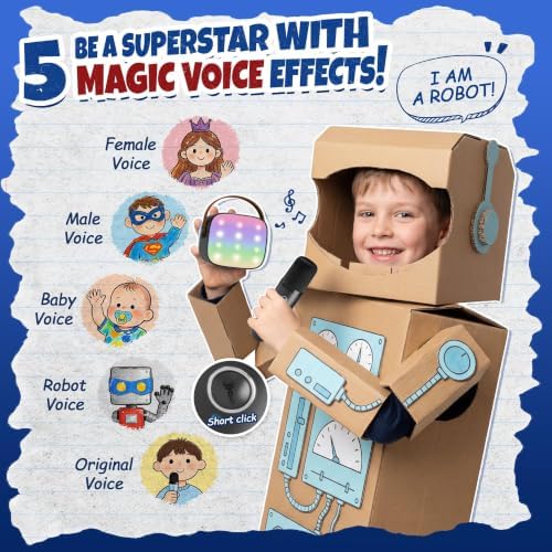 YLL Karaoke Machine for Kids Adults, Birthday Gifts for Boys