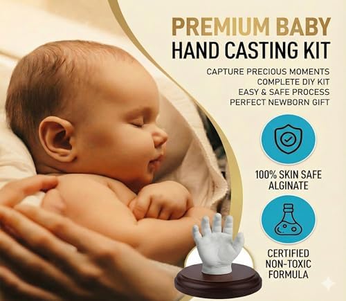 Hula Home Hand Casting Kit for Couples or Family with Mounting Plaque