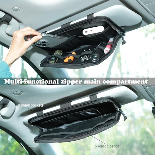 Heavy Duty Molle Car Sun Visor Organizer - Tactical Car Accessories