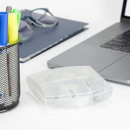 LD Clear Mini Office Supply Kit, Portable Case (Stapler, Scissors & More)