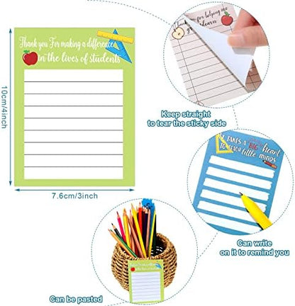 Pajean 12 Pcs Teacher Notepads Lined Back to School Gifts