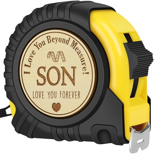 Cool Son Birthday Gifts from Mom Dad, 25 FT Tape Measure Tool