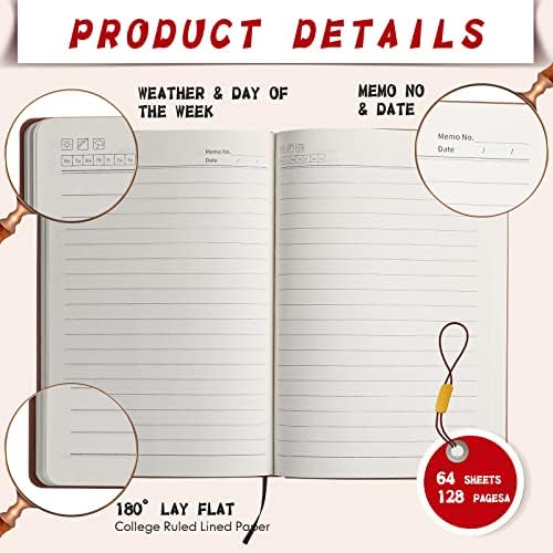 TaoBary 48 Pcs Pu Leather Journals Notebook Bulk Colorful Tree Life