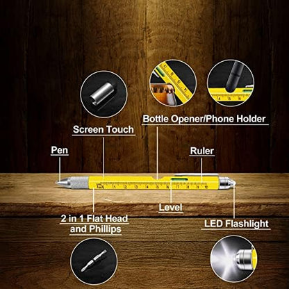 KEZKALS Gifts for Men 9 in 1 Multitool Pen Stocking Stuffers for Men