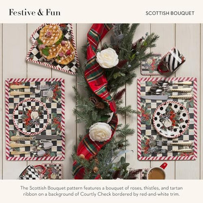 MACKENZIE-CHILDS Ceramic Cookie Plate, Christmas Candy and Cookie