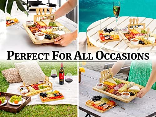 Zulay Charcuterie Board Set Large - Great White Elephant Gift