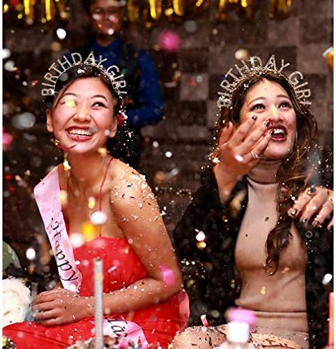 AOPRIE Birthday Girl Headband Happy Birthday Tiara for Women Girls