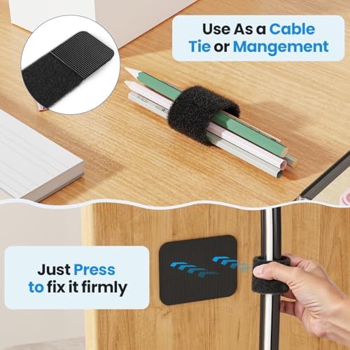 Cable Management Under Desk, Enhanced up to 15 Cord Organizer 20