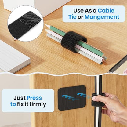 Cable Management Under Desk, Enhanced up to 15 Cord Organizer 20