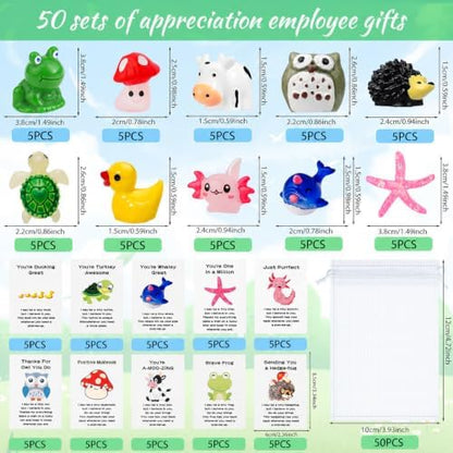 50 Set Employee Appreciation Gifts Bulk for Coworkers Staff Teacher