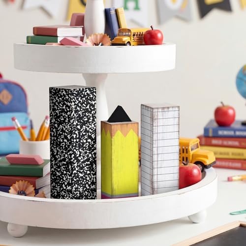 GlikCeil 3 Pcs Back to School Table Decoration Composition Notebook