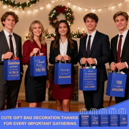 Addblu 50 Pack Employee Appreciation Thank You Gift Bags Bulk with