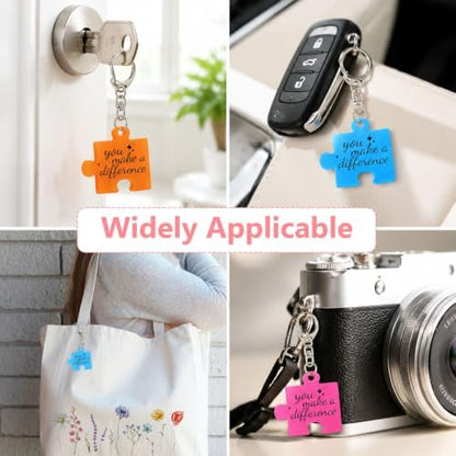 40 Sets Team Appreciation Gifts for Employees, Puzzle Piece Keychain