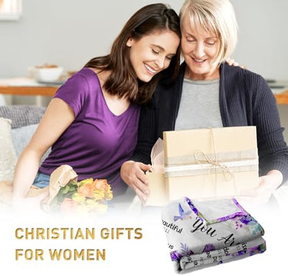 Christian Gifts for Women, Christian Throw Blanket 60" x 50"