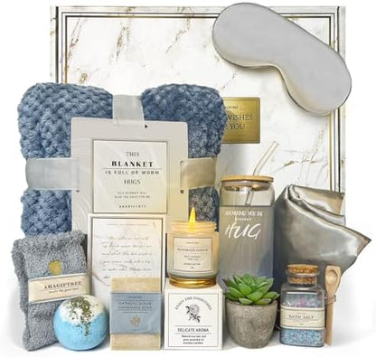 AHAGIFTREE Get Well Soon Gift Baskets For Women,12PC Get Well Gifts
