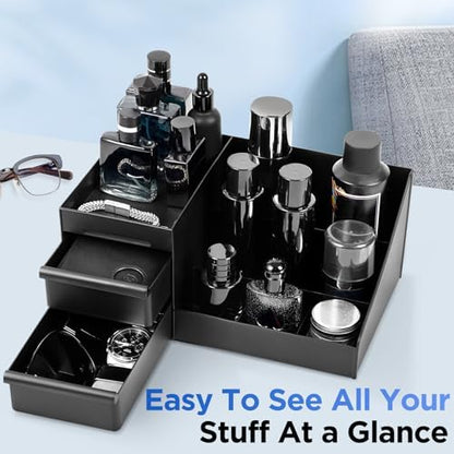 Cologne Organizer for Men, Perfume Organizer, Bathroom Organizer, Men