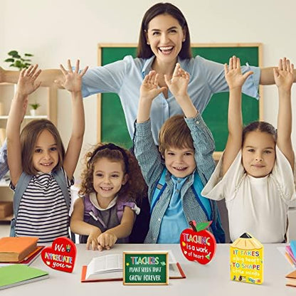 4 Pieces Teacher Appreciation Table Centerpieces Thank You Teachers