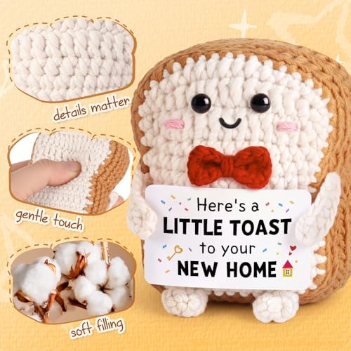 House Warming Gifts New Home - Handmade Crochet Toast