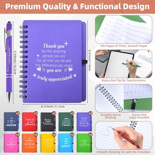 40 Pcs/20 Sets Employee Appreciation Gifts Bulk, Inspirational