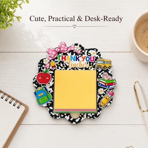 Teacher Sticky Note Holder, Teacher Appreciation Gifts, Thank You