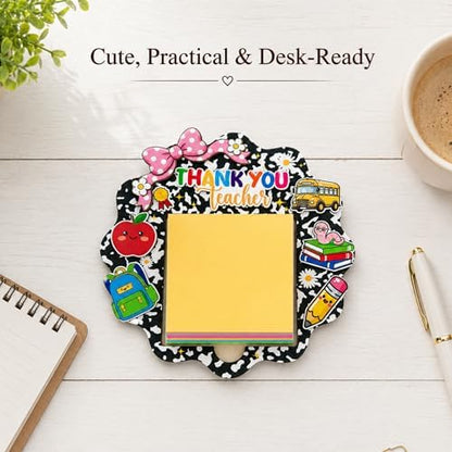 Teacher Sticky Note Holder, Teacher Appreciation Gifts, Thank You