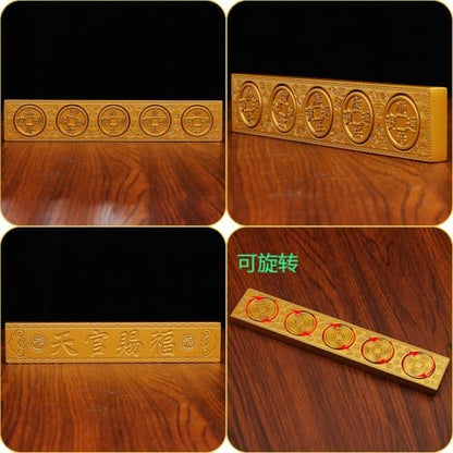 menfez Handmade Brass Paperweight Sculpture for Men's Office Desk&man