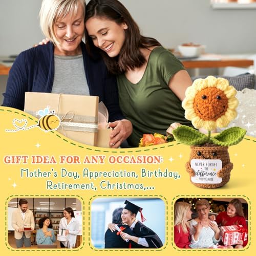 Thank You Gifts for Women Coworkers - Mini Sunflower Appreciation