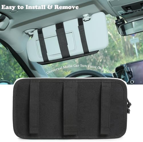 Heavy Duty Molle Car Sun Visor Organizer - Tactical Car Accessories