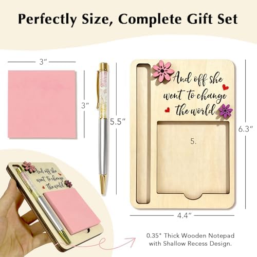 Crystal Pen Gift for Women, Inspirational Desk Pen with Rose Quartz