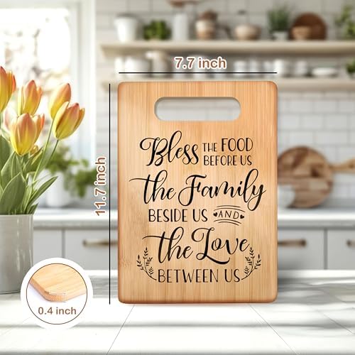 Bless the Food Before Us Cutting Chopping Board, Housewarming Gifts