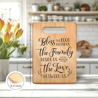 Bless the Food Before Us Cutting Chopping Board, Housewarming Gifts
