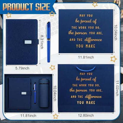 Honoson Blue Employees Appreciation Gift Set for Men Women