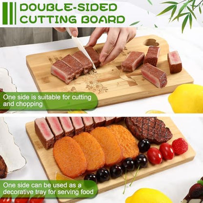4 Pcs Christian Cutting Board Gifts for Women, God Cares for You