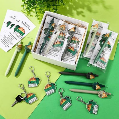 Sayglossy 20 Sets Dumpster Fire Pens Correctional Officer Gifts
