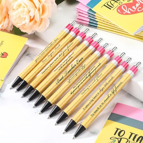 ReliThick 10 Sets Teacher Appreciation Gift, inspirational Notebooks