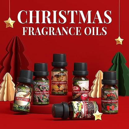 SALKING Christmas Fragrance Oils, Essential Oils Set for Diffuser for