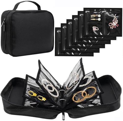 GSXRB Waterproof Anti-Tarnish Jewelry Organizer for Travel - Large