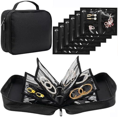 GSXRB Waterproof Anti-Tarnish Jewelry Organizer for Travel - Large