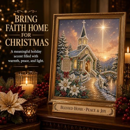 BPDYXO DIY Pearl Diamond Painting Art Kit, 11.8 x 15.7 in Christmas