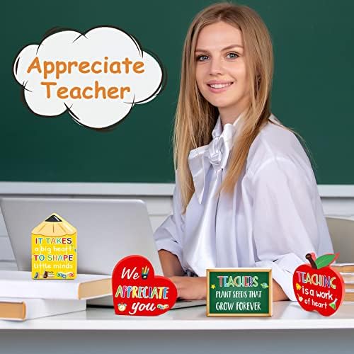 4 Pieces Teacher Appreciation Table Centerpieces Thank You Teachers