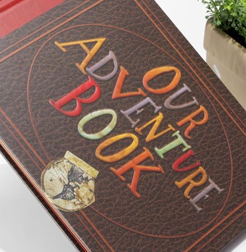 Scrapbook Photo Album,Our Adventure Book, Embossed Words Hard Cover