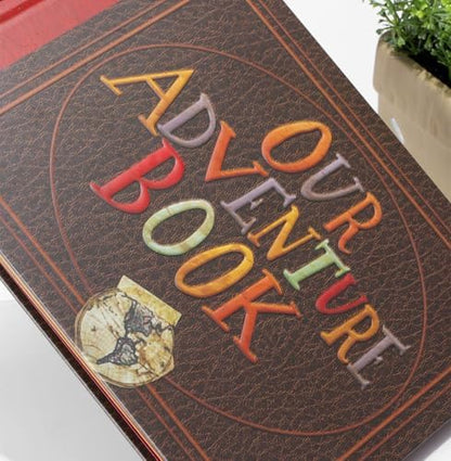 Scrapbook Photo Album,Our Adventure Book, Embossed Words Hard Cover