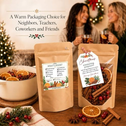 Christmas Simmer Pot Bags with Instruction Tags