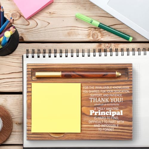 Principal Appreciation Sticky Note Holder, Thank You Gift for School