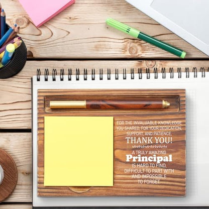 Principal Appreciation Sticky Note Holder, Thank You Gift for School