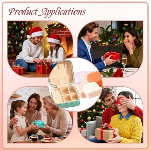 48 Pcs Mini Jewelry Travel Case Multi-Color for Rings Earrings,Wedding