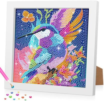 Bowetile Hummingbird 5D Diamond Art Kits for Adults Beginners with