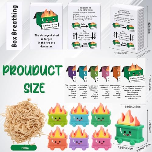 Realspring 24 Set Funny Dumpster Ornament Gift Bulk Dumpster Desk