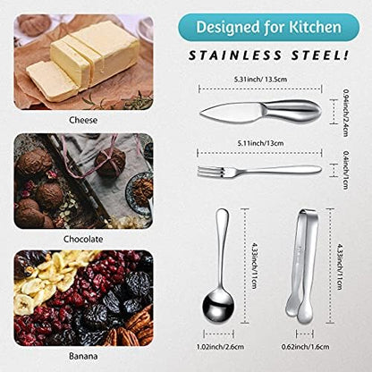Patelai 14 Pcs Cheese Spreader Knives Set for Charcuterie Board
