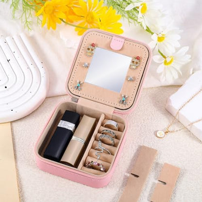 URSKYTOUS Travel Jewelry Case for Women Girls Daughter Birthday Gift